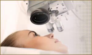 Woman Undergoing Eye Surgery | Lasik & iLasik | Eye Surgeons & Ophthalmologists | Vision Surgery